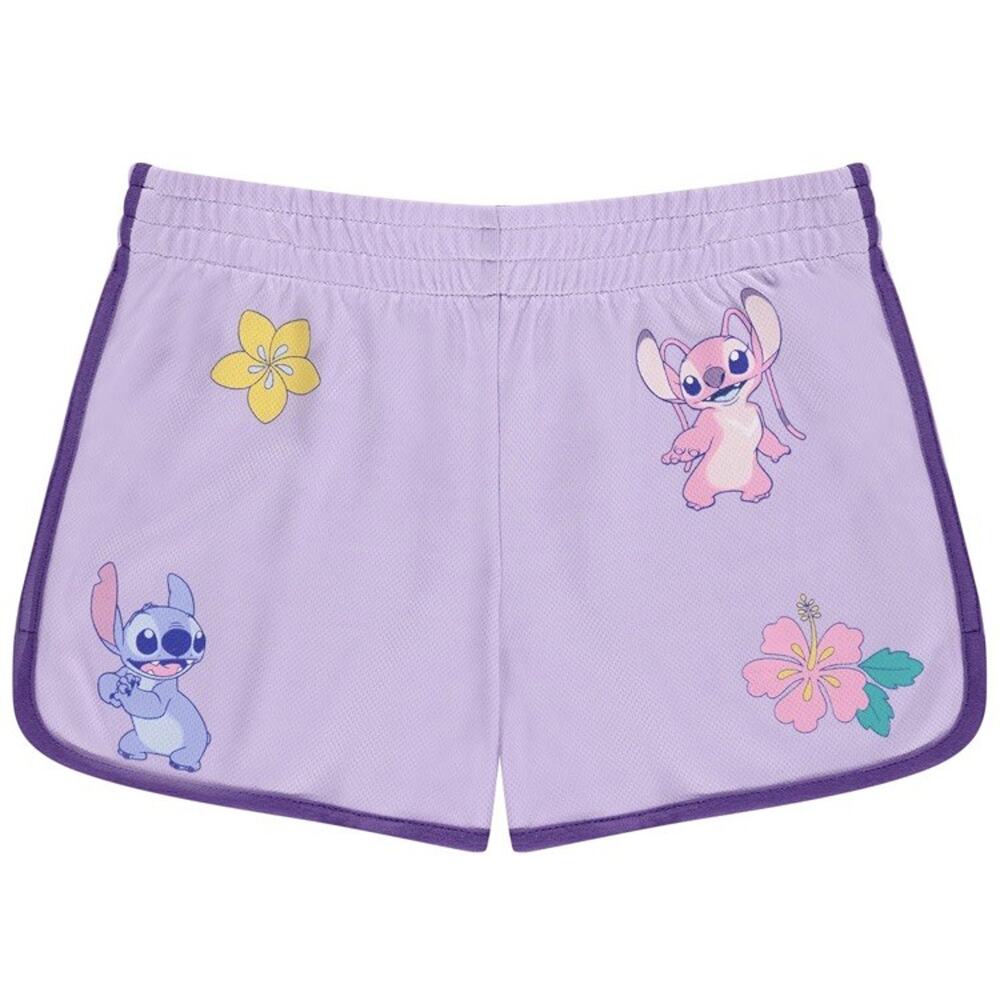 Disney’s Lilo and Stitch Girls Lavender size 6 basketball Shorts Excellent Cond!